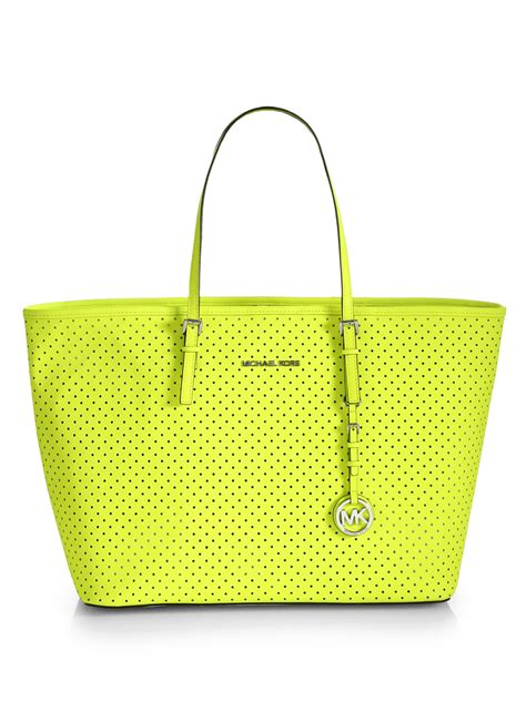 michael kors neon yellow bag.